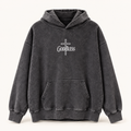 Protected by Purpose Mineral-Wash Hoodie Black